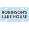 Lake House w/Name & Date Mini License Plate