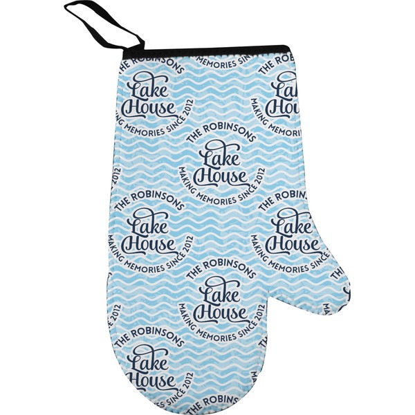Custom Lake House #2 Right Oven Mitt (Personalized)