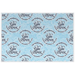 Lake House #2 Laminated Placemat w/ Name All Over