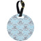 Lake House #2 Plastic Luggage Tag - Round (Personalized)