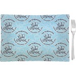 Lake House #2 Rectangular Glass Appetizer / Dessert Plate - Single or Set (Personalized)