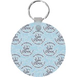 Lake House #2 Round Plastic Keychain (Personalized)