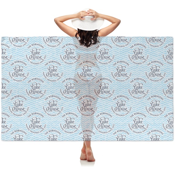 Custom Lake House #2 Sheer Sarong (Personalized)