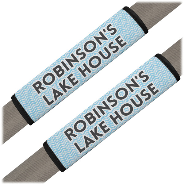 Custom Lake House #2 Seat Belt Covers (Set of 2) (Personalized)