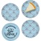Lake House w/Name & Date Set of Appetizer / Dessert Plates
