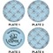 Lake House w/Name & Date Set of Lunch / Dinner Plates (Approval)