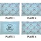Lake House w/Name & Date Set of Rectangular Appetizer / Dessert Plates (Approval)