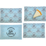 Lake House #2 Set of 4 Glass Rectangular Appetizer / Dessert Plate (Personalized)