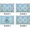 Lake House w/Name & Date Set of Rectangular Dinner Plates (Approval)