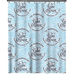 Lake House #2 Extra Long Shower Curtain - 70"x84" (Personalized)