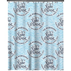 Lake House #2 Extra Long Shower Curtain - 70"x84" (Personalized)
