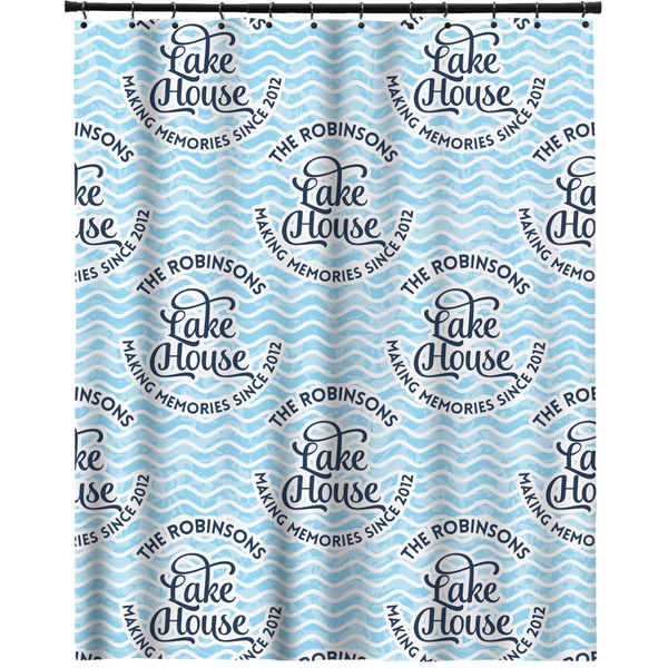 Custom Lake House #2 Extra Long Shower Curtain - 70"x84" (Personalized)