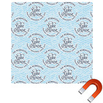 Lake House #2 Square Car Magnet - 10" (Personalized)