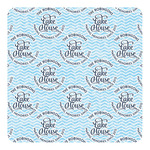 Lake House #2 Square Decal - Small (Personalized)