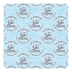 Lake House #2 Square Decal - XLarge (Personalized)