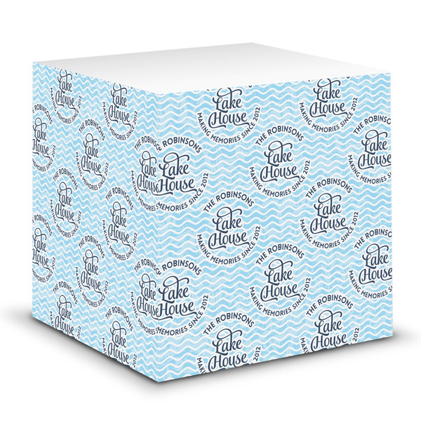 Custom Lake House #2 Sticky Note Cube (Personalized)