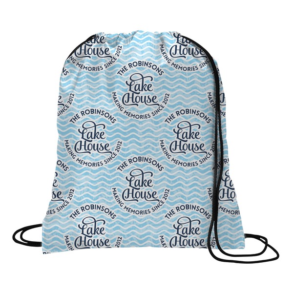 Custom Lake House #2 Drawstring Backpack (Personalized)
