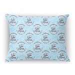 Lake House #2 Rectangular Throw Pillow Case (Personalized)
