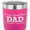 Father's Day Quotes & Sayings 30 oz Stainless Steel Ringneck Tumbler - Pink - CLOSE UP