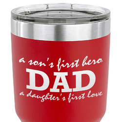 Father's Day Quotes & Sayings 30 oz Stainless Steel Tumbler - Red - Double Sided