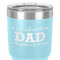 Father's Day Quotes & Sayings 30 oz Stainless Steel Ringneck Tumbler - Teal - Close Up