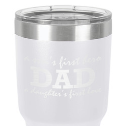 Father's Day Quotes & Sayings 30 oz Stainless Steel Tumbler - White - Double-Sided