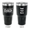 Father's Day Quotes & Sayings 30 oz Stainless Steel Tumbler - Black - Double Sided