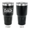 Father's Day Quotes & Sayings 30 oz Stainless Steel Ringneck Tumblers - Black - Single Sided - APPROVAL