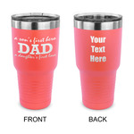 Father's Day Quotes & Sayings 30 oz Stainless Steel Tumbler - Coral - Double Sided