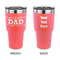 Father's Day Quotes & Sayings 30 oz Stainless Steel Ringneck Tumblers - Coral - Double Sided - APPROVAL