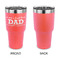 Father's Day Quotes & Sayings 30 oz Stainless Steel Ringneck Tumblers - Coral - Single Sided - APPROVAL