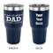 Father's Day Quotes & Sayings 30 oz Stainless Steel Ringneck Tumblers - Navy - Double Sided - APPROVAL
