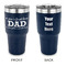 Father's Day Quotes & Sayings 30 oz Stainless Steel Tumbler - Navy - Double Sided