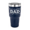 Father's Day Quotes & Sayings 30 oz Stainless Steel Ringneck Tumblers - Navy - FRONT