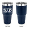 Father's Day Quotes & Sayings 30 oz Stainless Steel Ringneck Tumblers - Navy - Single Sided - APPROVAL