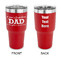 Father's Day Quotes & Sayings 30 oz Stainless Steel Ringneck Tumblers - Red - Double Sided - APPROVAL