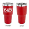 Father's Day Quotes & Sayings 30 oz Stainless Steel Ringneck Tumblers - Red - Single Sided - APPROVAL