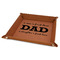 Father's Day Quotes & Sayings 9" x 9" Leatherette Snap Up Tray - FOLDED