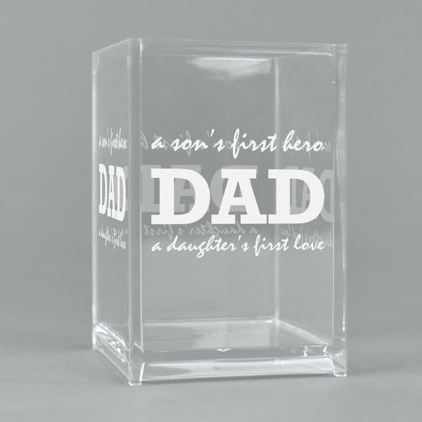 Custom Father's Day Quotes & Sayings Acrylic Pen Holder