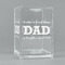 Father's Day Quotes & Sayings Acrylic Pen Holder - Angled View