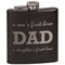 Father's Day Quotes & Sayings Black Flask Set (Personalized)