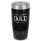 Father's Day Quotes & Sayings Black Polar Camel Tumbler - 20oz - Front