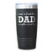 Father's Day Quotes & Sayings Black Polar Camel Tumbler - 20oz - Single Sided - Approval