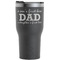 Father's Day Quotes & Sayings Black RTIC Tumbler (Front)