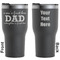Father's Day Quotes & Sayings Black RTIC Tumbler - Front and Back