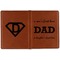 Father's Day Quotes & Sayings Cognac Leather Passport Holder Outside Double Sided - Apvl