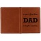 Father's Day Quotes & Sayings Cognac Leather Passport Holder Outside Single Sided - Apvl