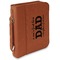 Father's Day Quotes & Sayings Cognac Leatherette Bible Covers with Handle & Zipper - Main