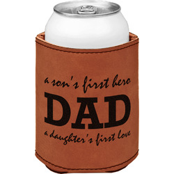 Father's Day Quotes & Sayings Leatherette Can Sleeve - Double Sided (Personalized)