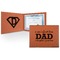 Father's Day Quotes & Sayings Cognac Leatherette Diploma / Certificate Holders - Front and Inside - Main